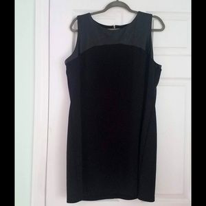 Apt. 9 Sheath Dress with Faux Leather Detail